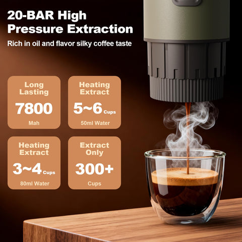 Uiifuidy batería 7800mAh y carga USB para muchos cafés.