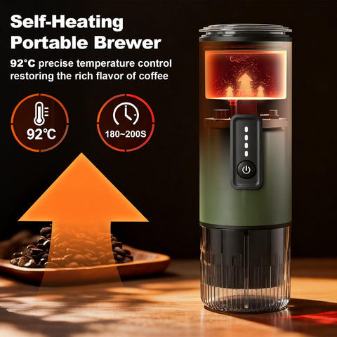 Uiifuidy espresso 3 en 1 con cápsulas y granos para cualquier lugar.
