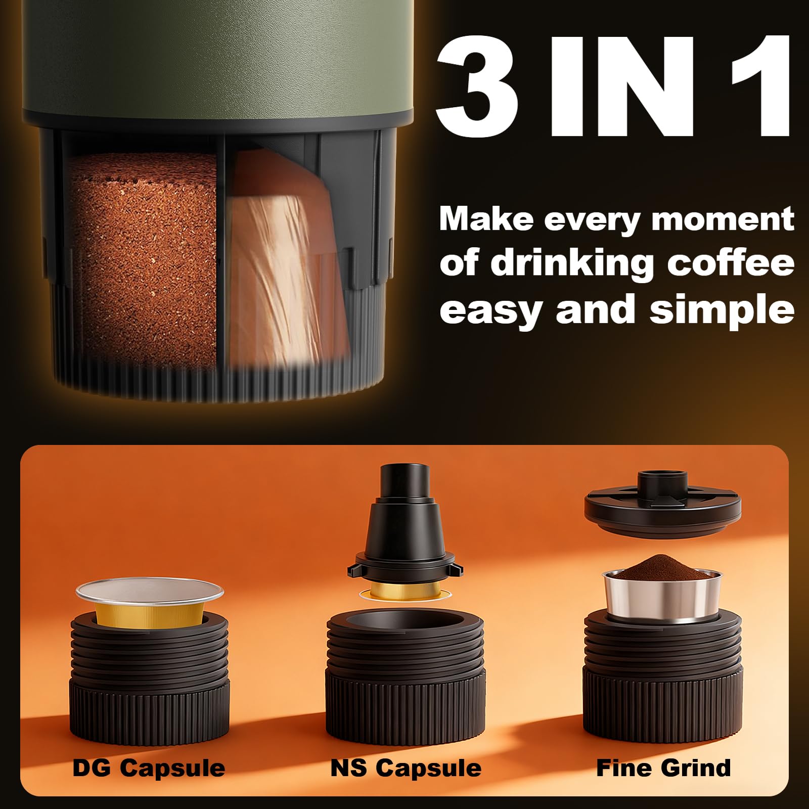 Uiifuidy espresso auto-calentado en 92°C para espresso rápido.