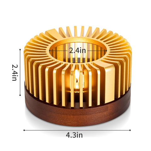 Conjunto UILFHX: calor sostenible y base de madera para uso fácil.