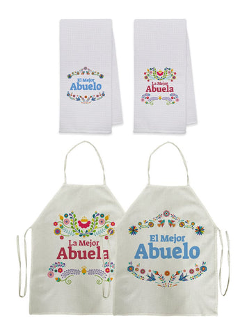 Set UINHMOP con toallas 16x24 para abuelos, ideal para manos y vajilla.