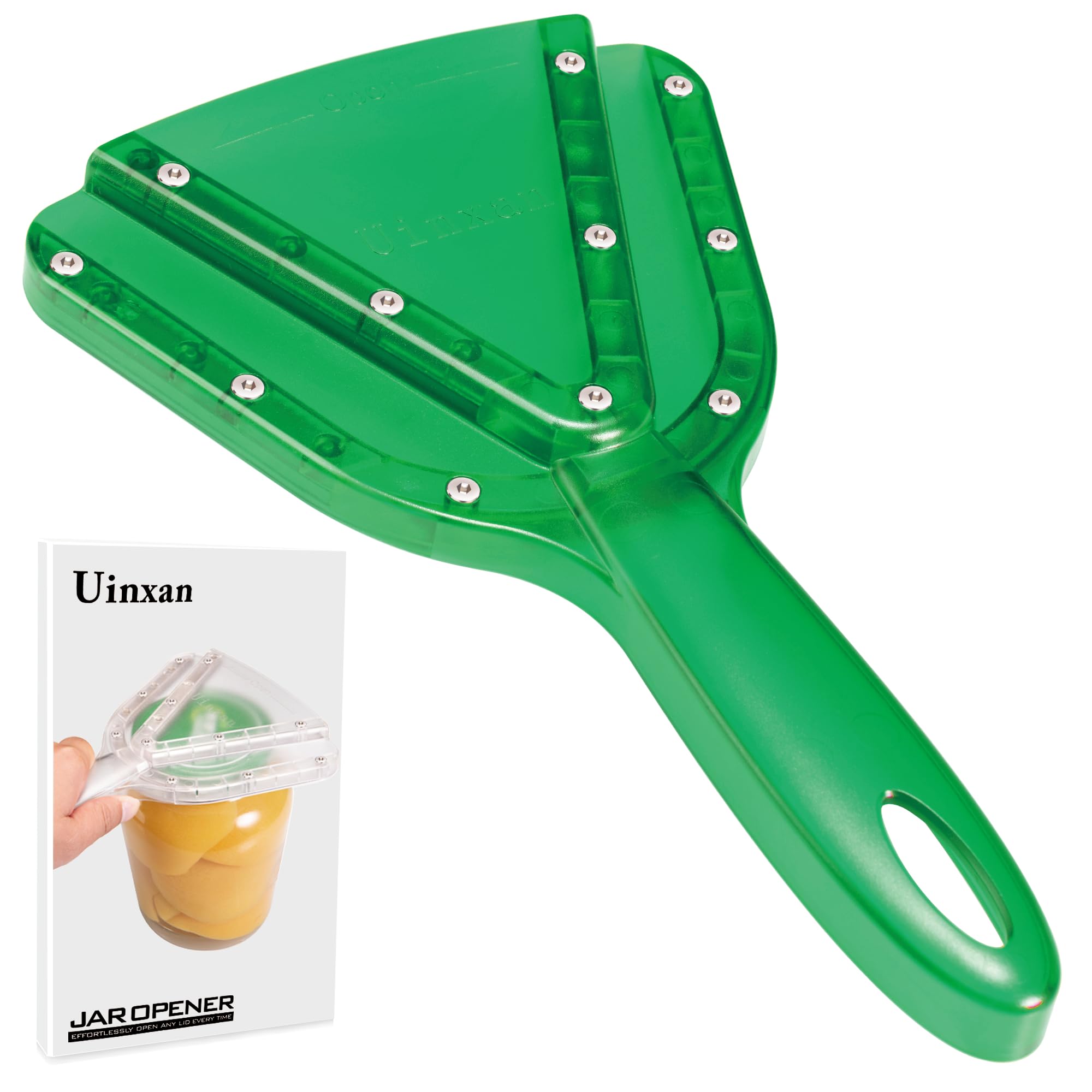 Uinxan abrelatas tarros con mango largo facilita la palanca.