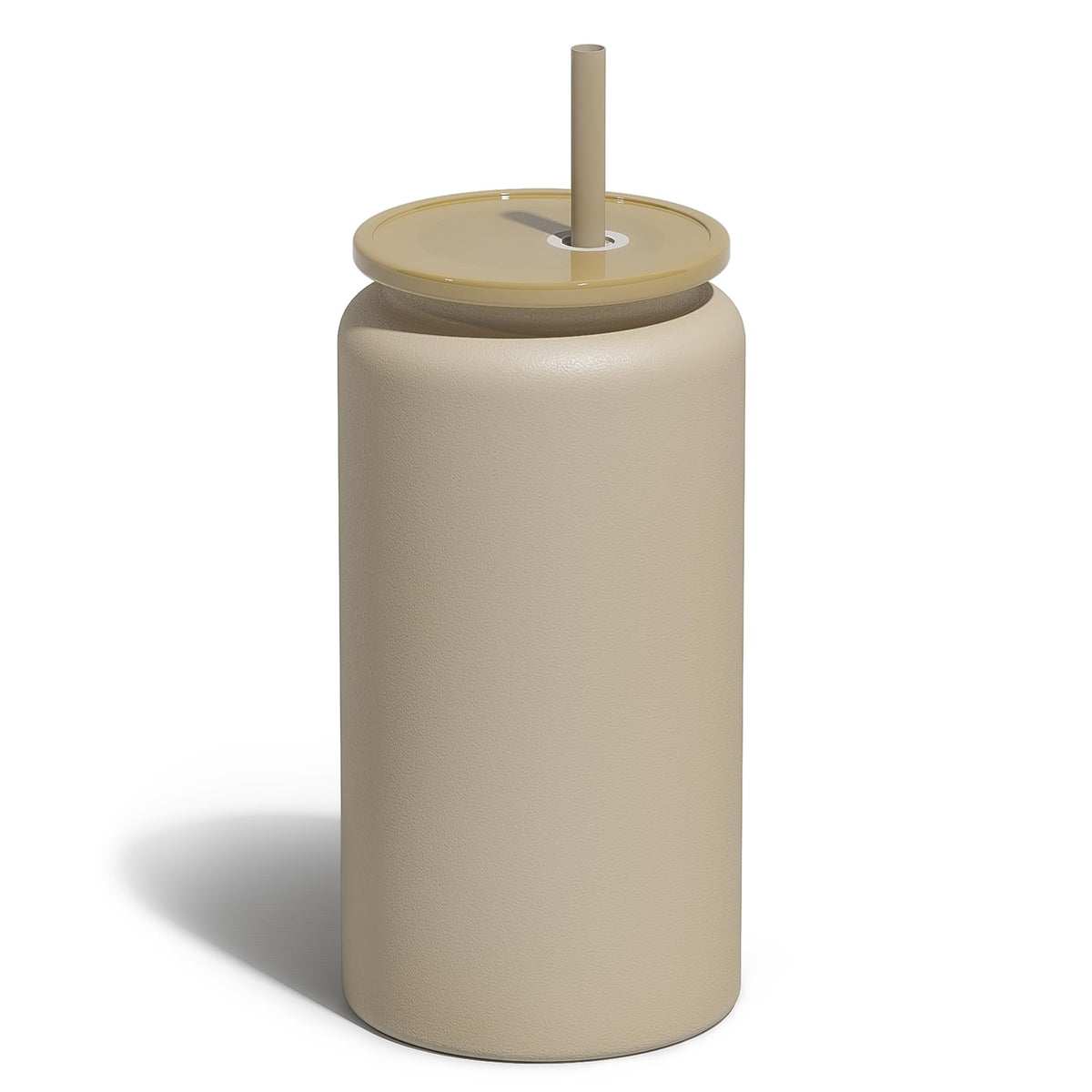 UIRZOTN copa de acero inoxidable 16oz con tapa y pajita para bebidas frías.