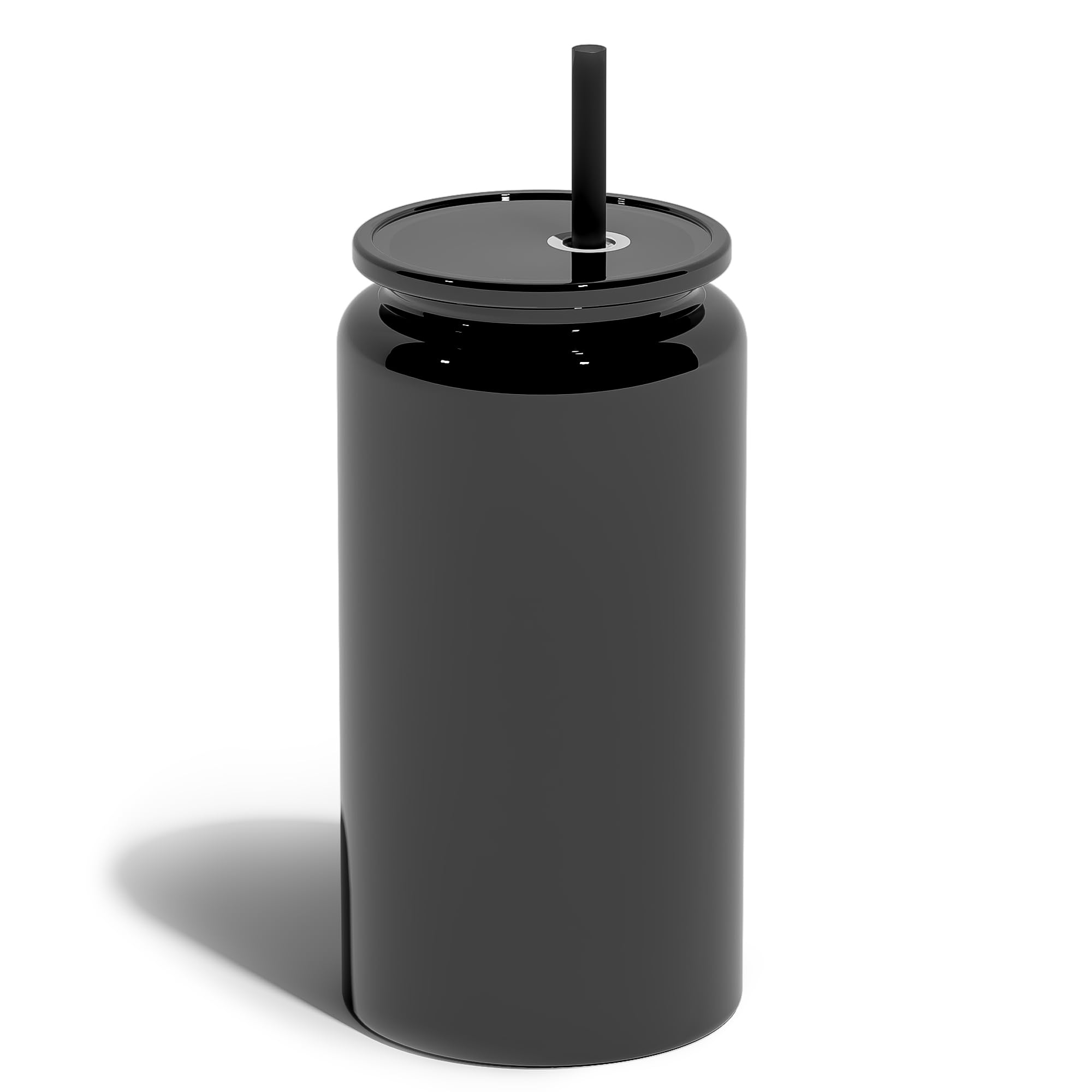 UIRZOTN tumbler de acero inoxidable 16oz con tapa y pajitas, ideal para bebidas frías.