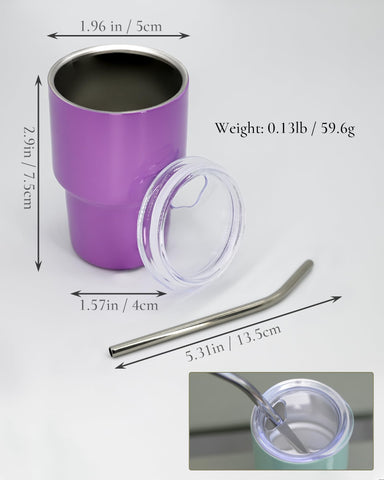 UIRZOTN vaso mini 3oz para whisky y copas en eventos