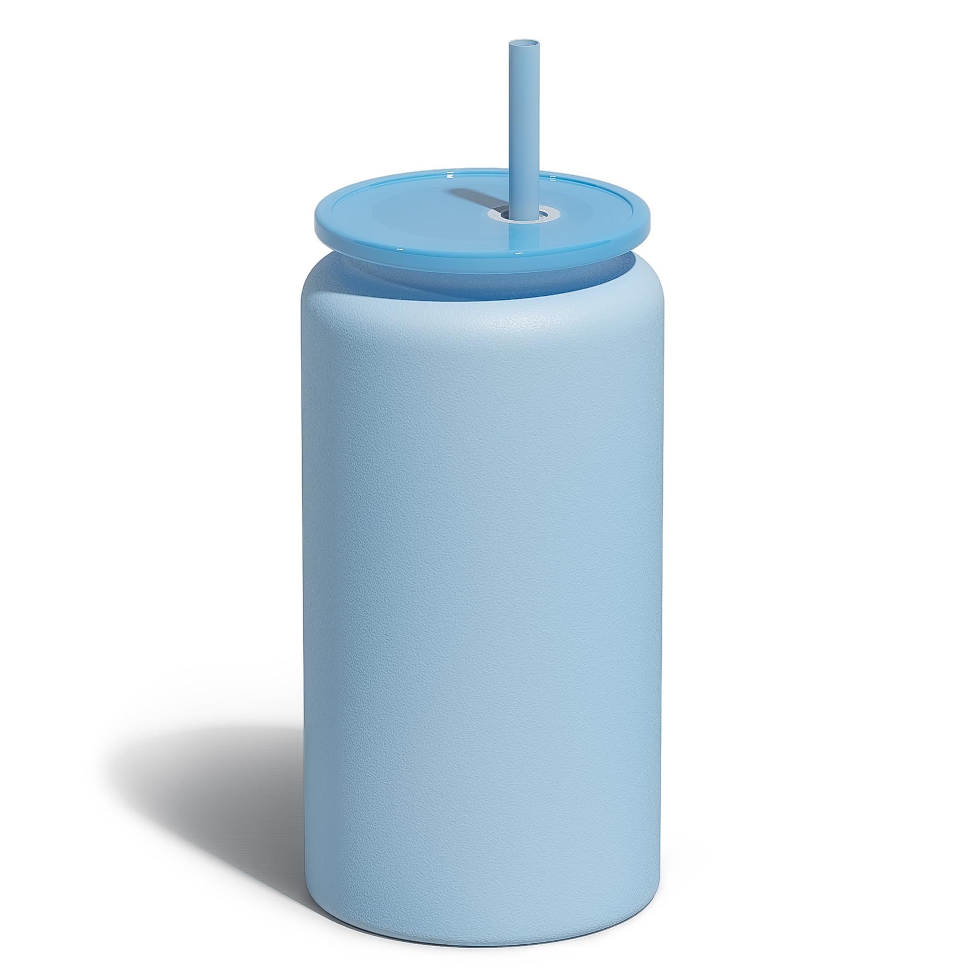 Vaso UIRZOTN de acero inoxidable 16oz con tapas para llevar y sellado.