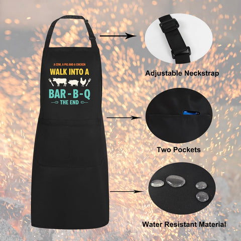 Delantal Uiycolk ideal para exteriores, campamentos y picnics.