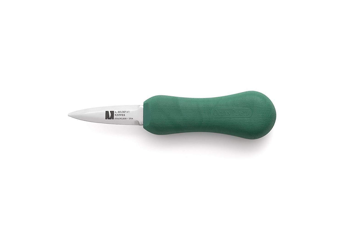 Cuchillo de ostras UJ Ramelson Co con hoja de acero inoxidable para abrir ostras en casa.