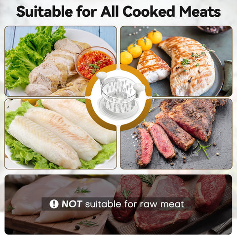 Ukeetap desmenuzador pollo, uso doméstico versátil para ensaladas y bowls.