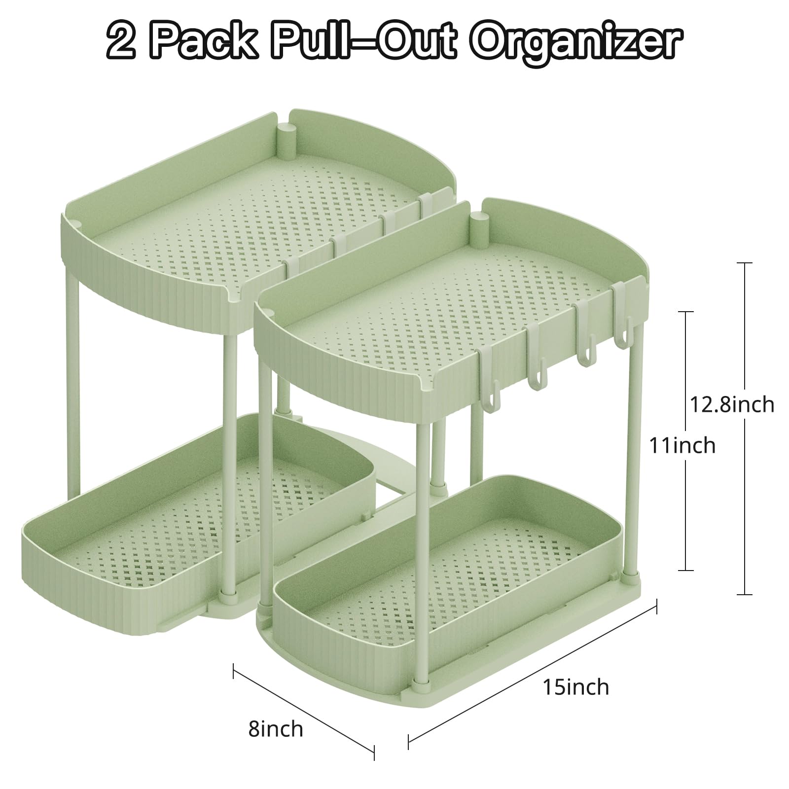 Organizador bajo fregadero Ukeetap, diseño robusto para mayor durabilidad.