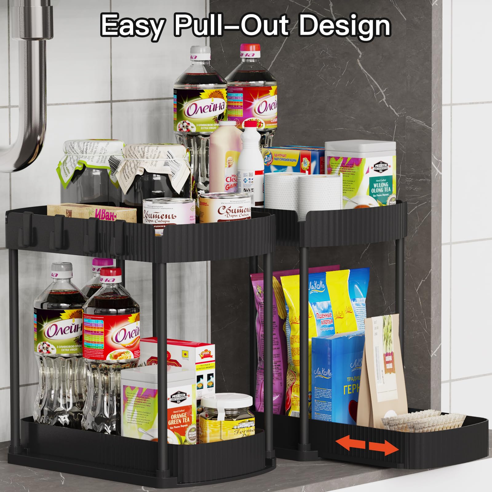Ukeetap organizador baño cocina compacto para ahorrar espacio