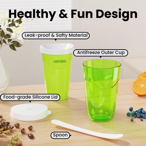 UKKISO Slushie Maker Cup: uso sencillo en casa para toda la familia.