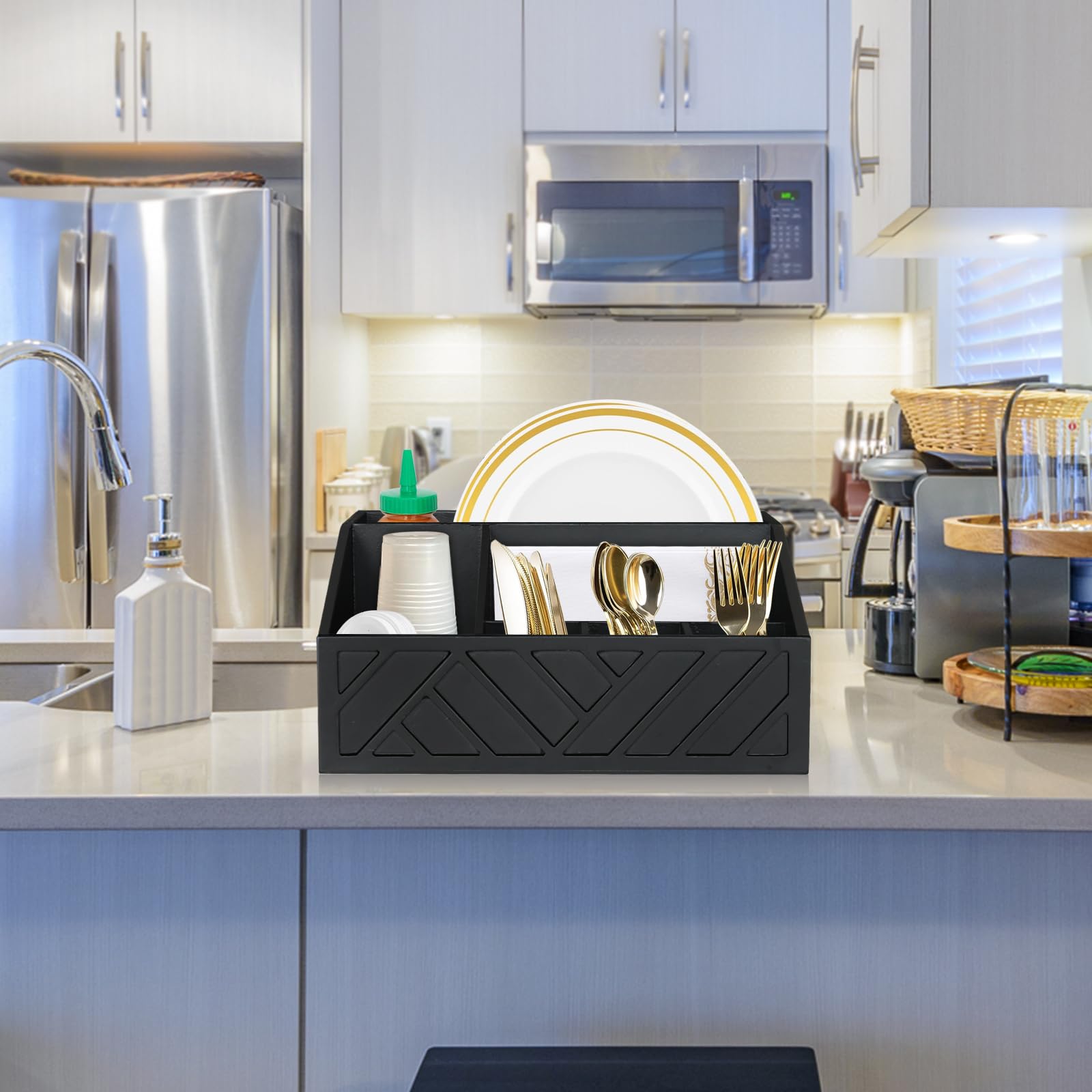 Ukonvi porta cubiertos ideal para picnics y fiestas