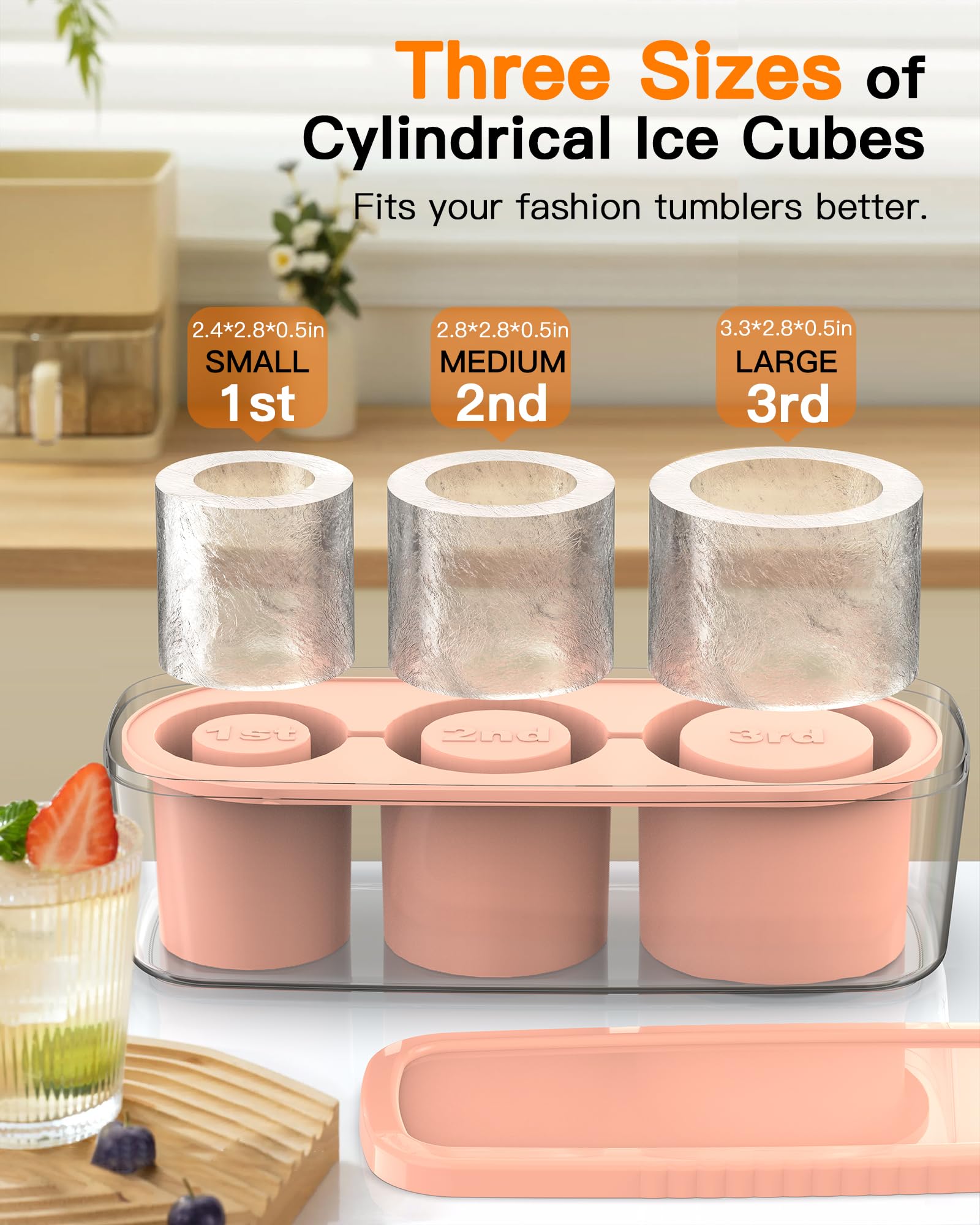 Ukulork tapa sellada de molde hielo 40 onzas tipo2, evita derrames.