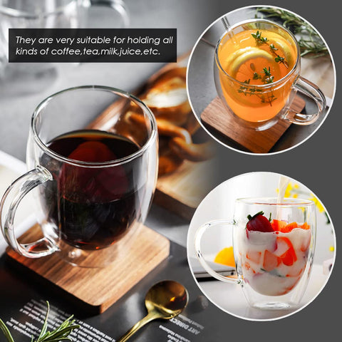 Ulrikco tazas con asas ergonómicas para un café cómodo.