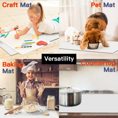 Ultibe alfombrilla extra grande adecuada para proyectos de cocina y manualidades.