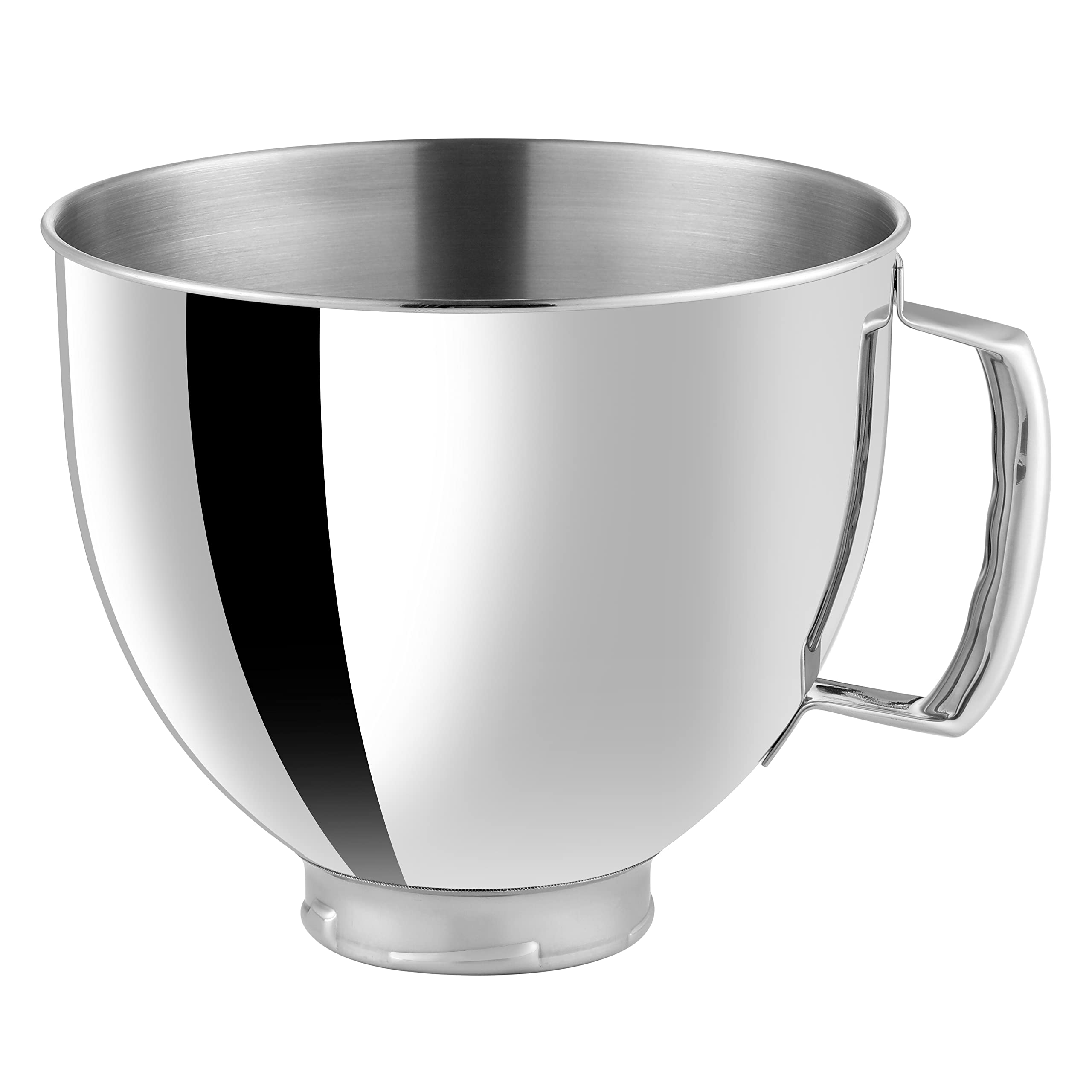 Bol UltiCor de 5qt en acero inoxidable pulido para mezclar masas grandes sin derrames.
