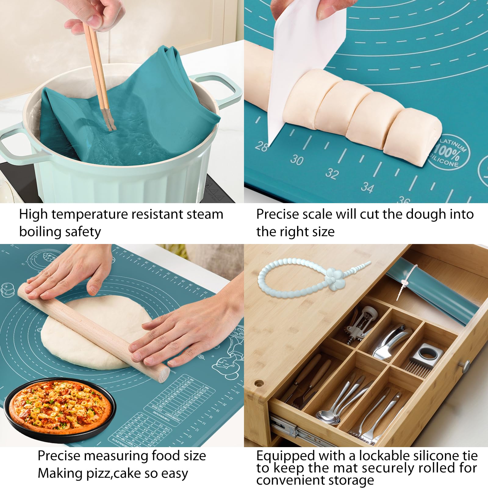 ULTRAKENO usos-multiples-cocina: ideal para extender masa, hornear y proteger encimeras.