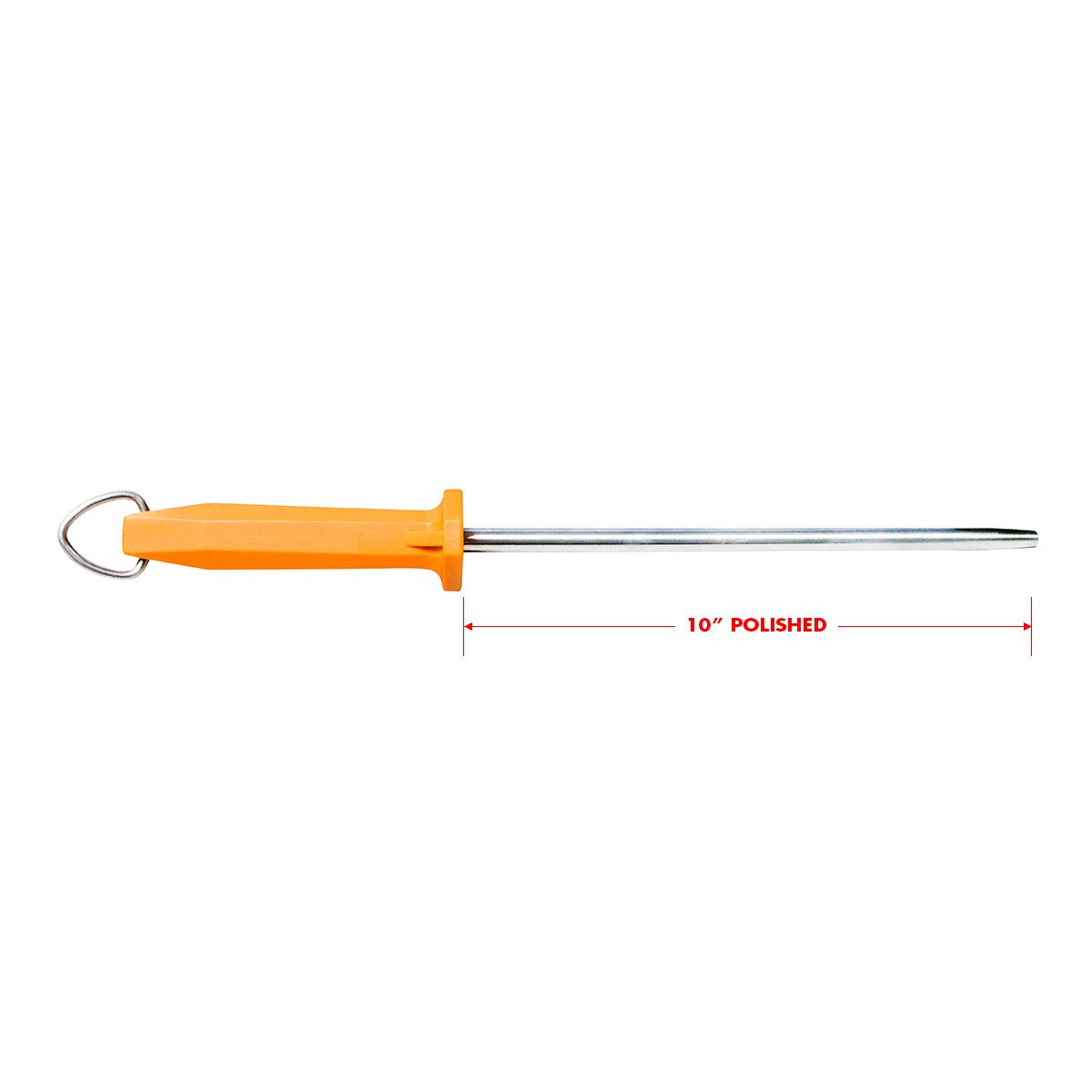 UltraSource afilador con mango naranja, diseño ergonómico para uso prolongado.