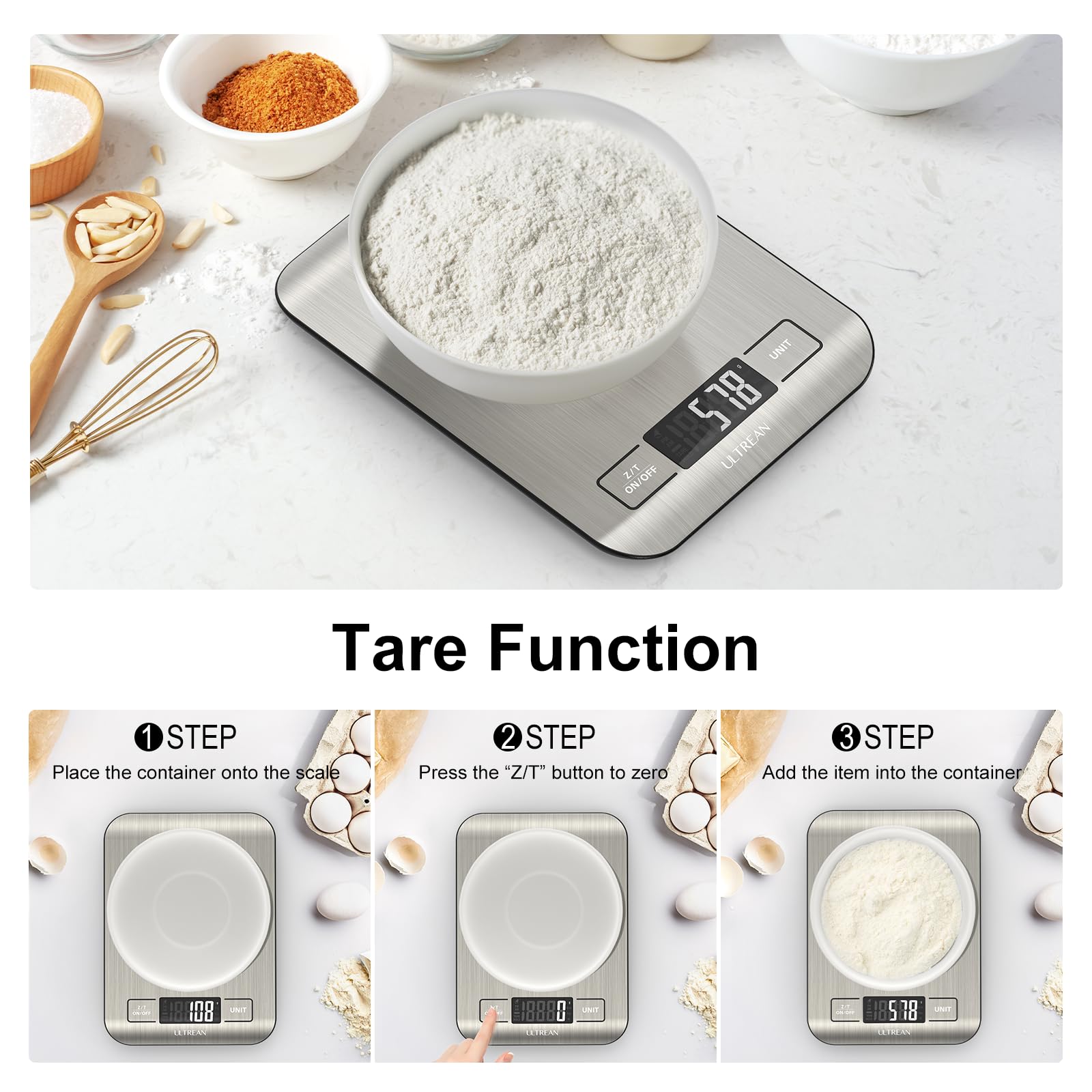 Ultrean alimentada por baterías AAA para uso sin cables