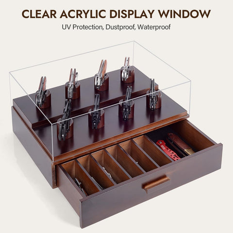 ULTRGEE expositora de cuchillos en madera de pino, diseño duradero y elegante