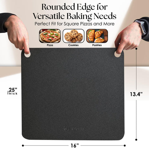 UMAID placa pizza horno bordes dorados para pizza perfectamente horneada