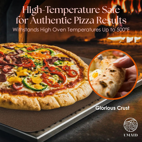 UMAID placa pizza superficie pre-sazonada lista para usar