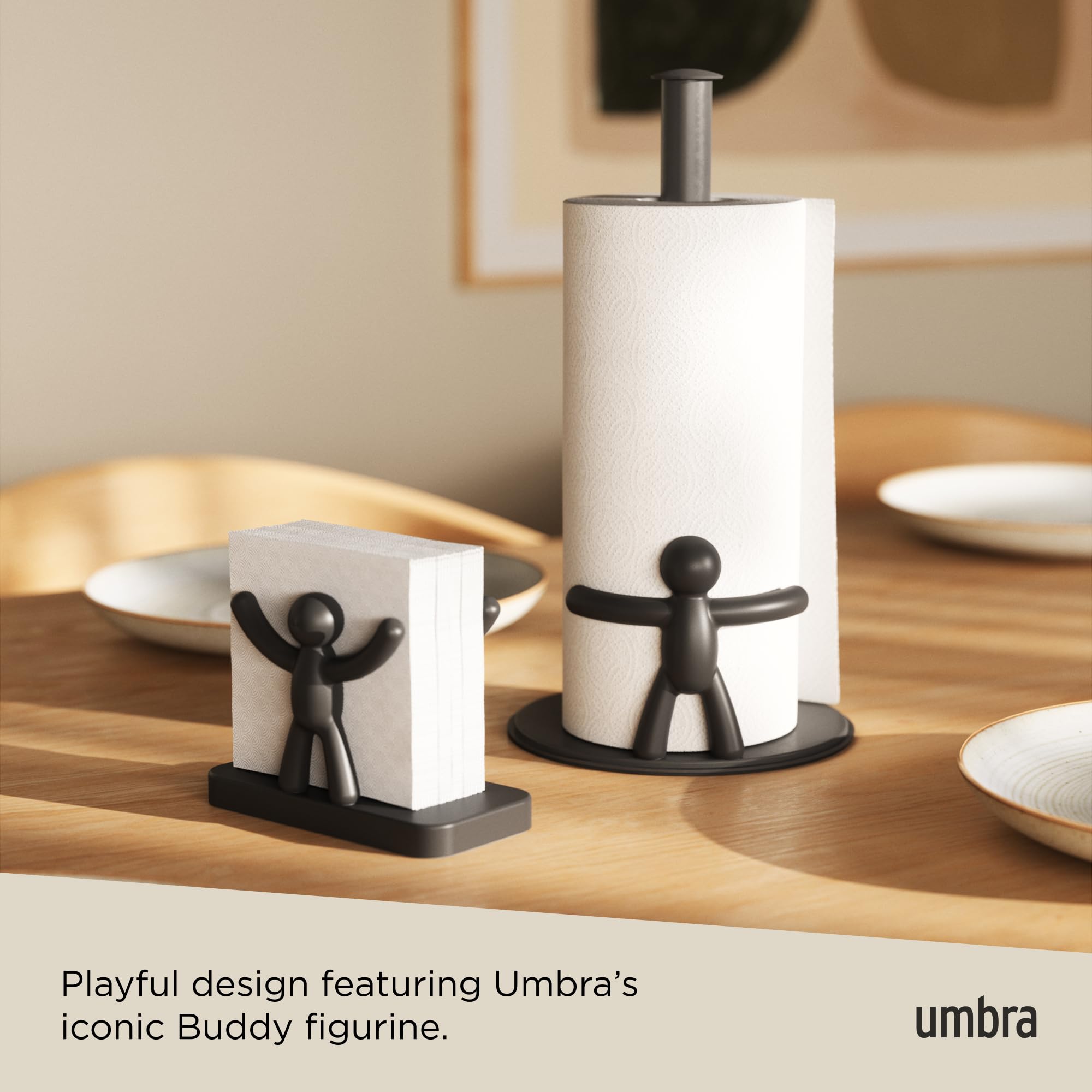 Umbra Buddy diseno original para hogares modernos y mesas divertidas.