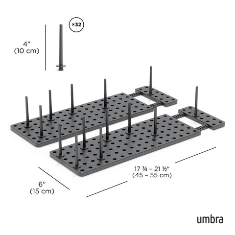 Umbra Peggy: bases anti deslizantes que evitan movimientos dentro de cajones.