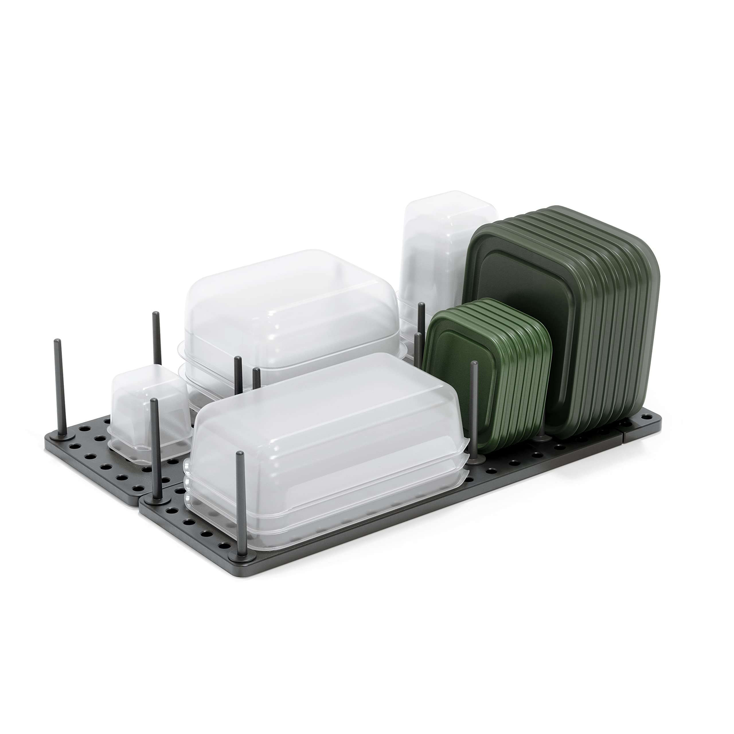 Umbra Peggy: organizador de cajón compacto para maximizar espacio y mantener tapas ordenadas.