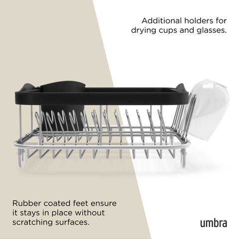 Umbra Sinkin Multi-Use, disponible en negro/níquel, rojo/níquel o blanco/níquel