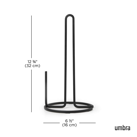 Umbra Squire acabado elegante de metal imita hierro fundido para decoración moderna.