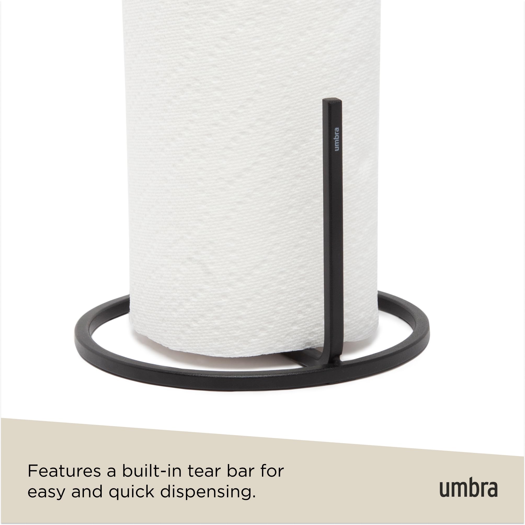 Umbra Squire dimensiones compactas ahorran espacio en encimeras.