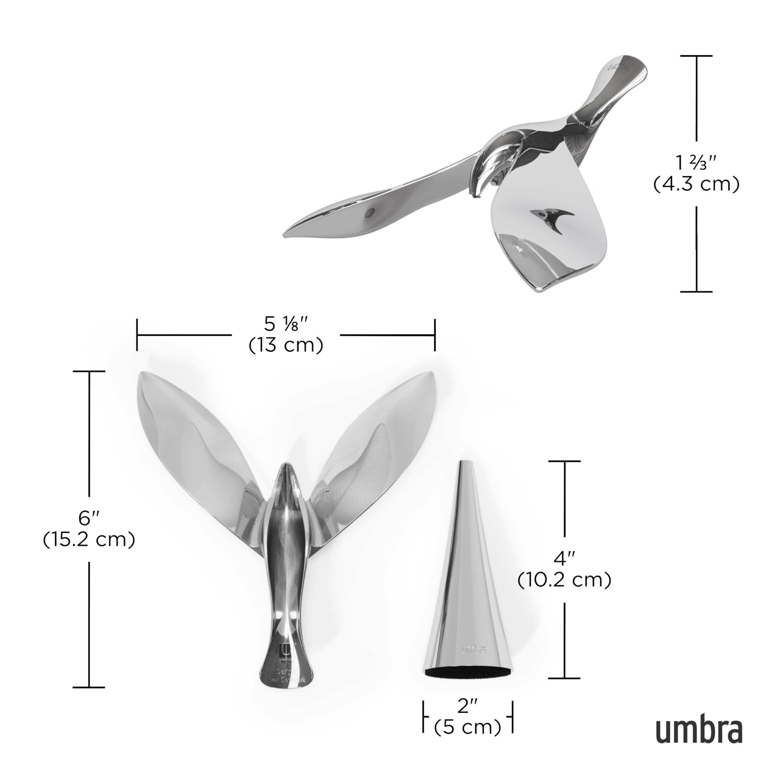Umbra Tipsy base-equilibrio funciona en superficies estrechas para uso práctico.