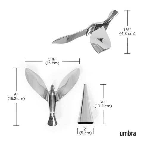 Umbra Tipsy base-equilibrio funciona en superficies estrechas para uso práctico.