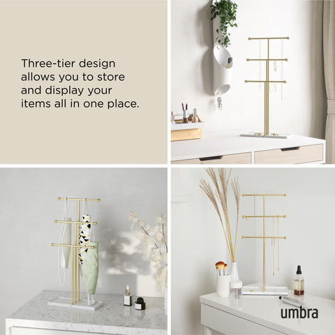 Umbra Trigem medidas 23 x 10 x 48 cm para encajar en escritorios