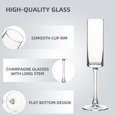 Copa de cristal transparente UMEIED Edge, realza cada brindis con brillo claro.