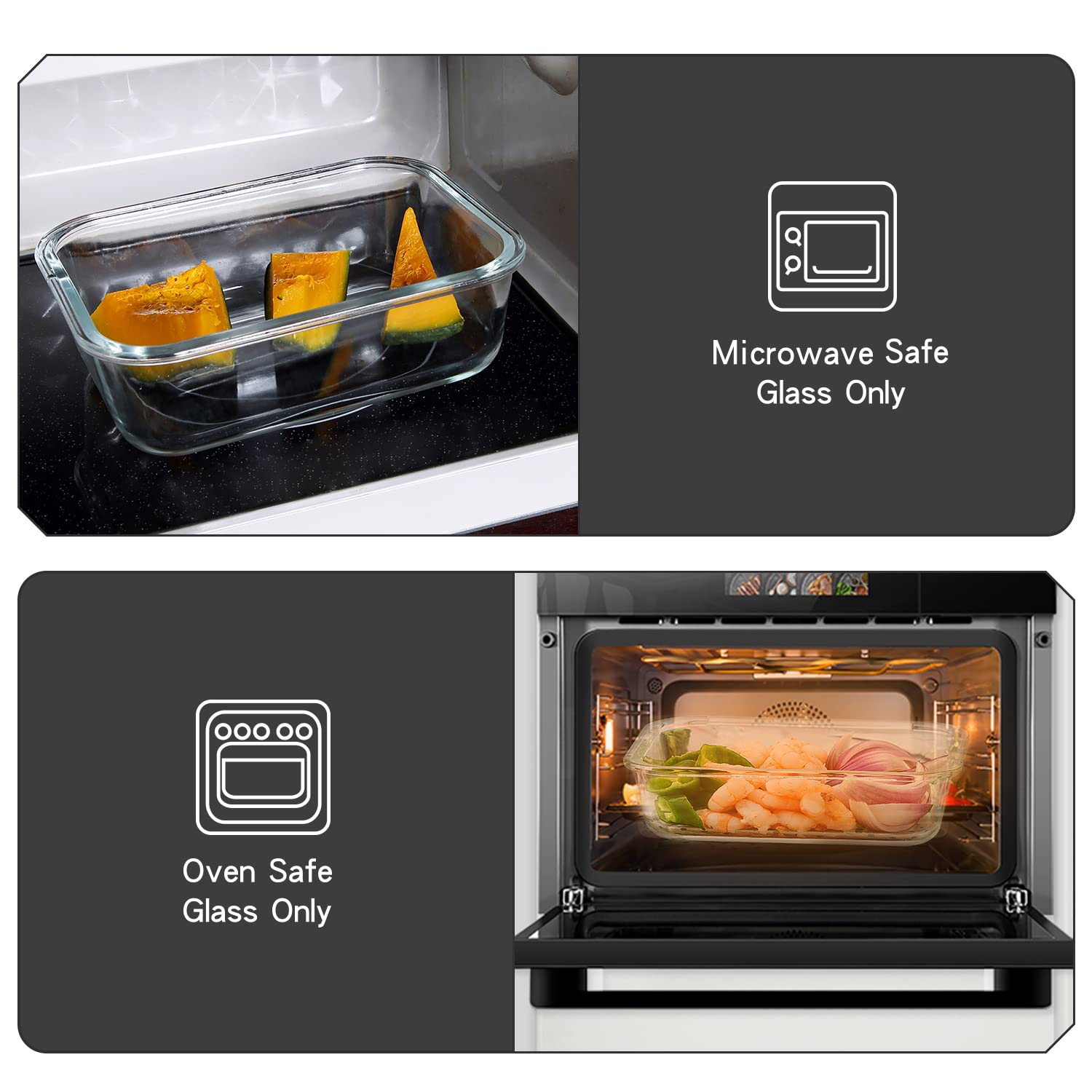 UMEIED diseño apilable que ahorra espacio en la cocina.