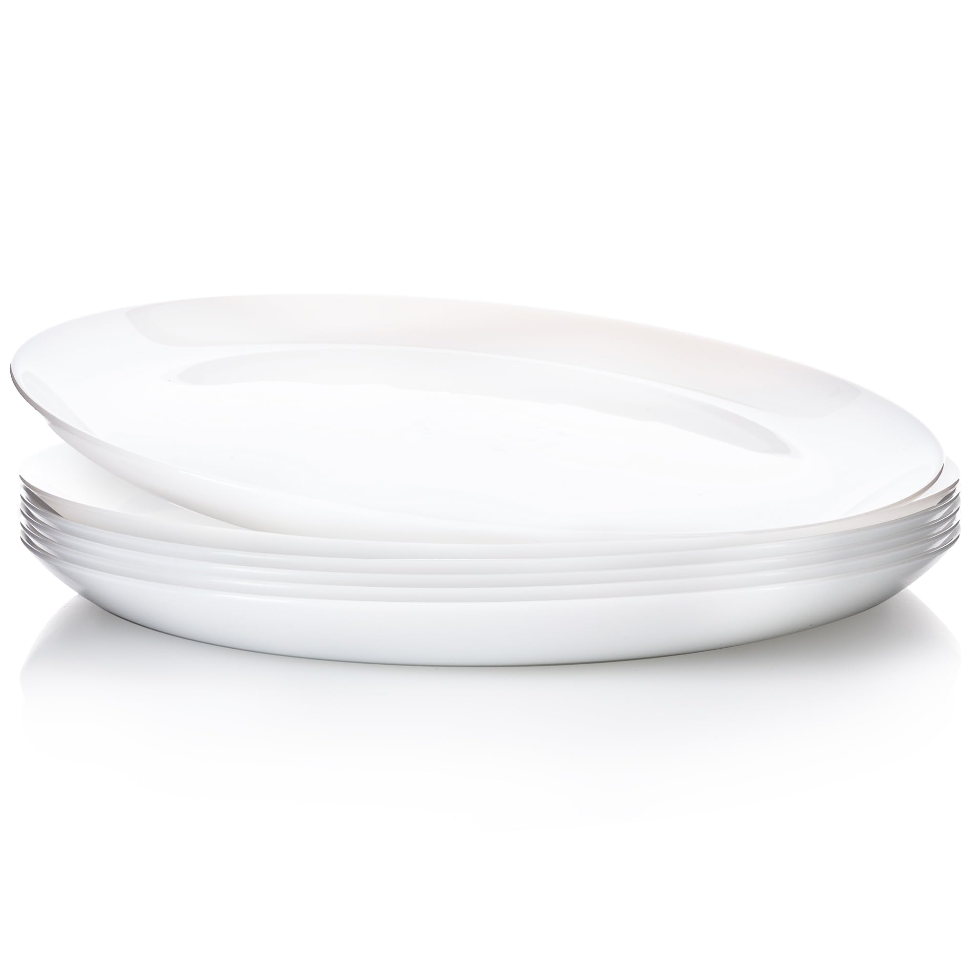 UMEIED platos-cena-blancos-10-pulgadas-set6, ideales para comidas familiares.