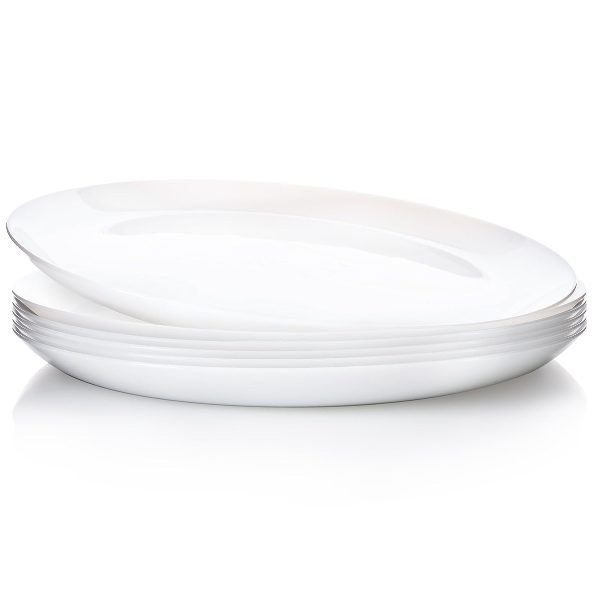 UMEIED platos-cena-blancos-10-pulgadas-set6, ideales para comidas familiares.