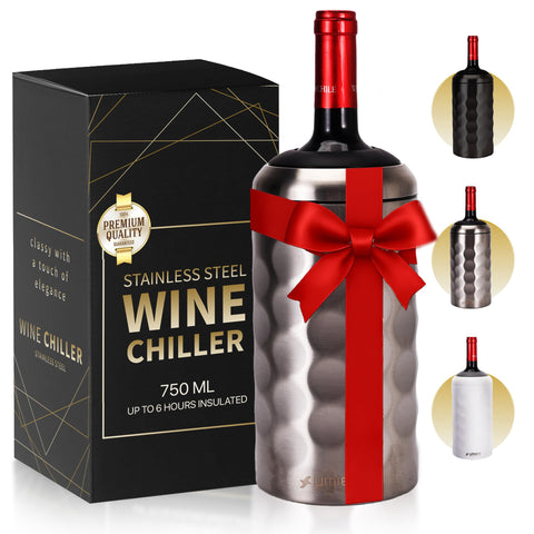 UMIEN enfriador de vino de acero inoxidable con doble pared mantiene frío