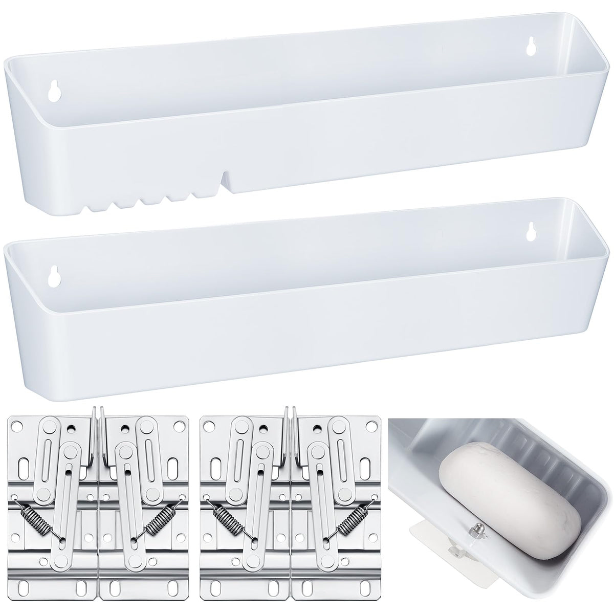Umigy bandeja frontal para fregadero de 14 pulgadas, ideal para esponjas.