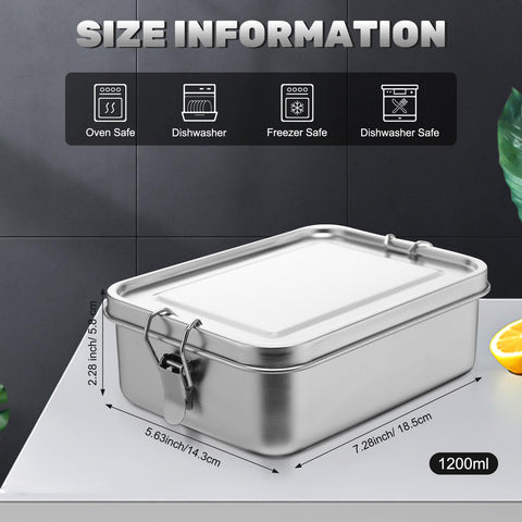 Umigy: bento de acero inoxidable con tapas de cierre para evitar derrames.