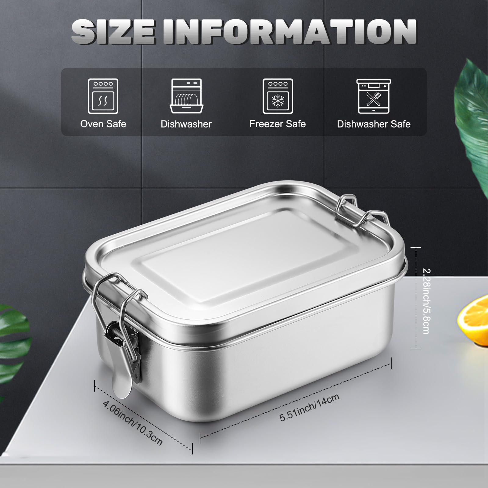Umigy Bento con tapas de cierre seguro para evitar derrames.