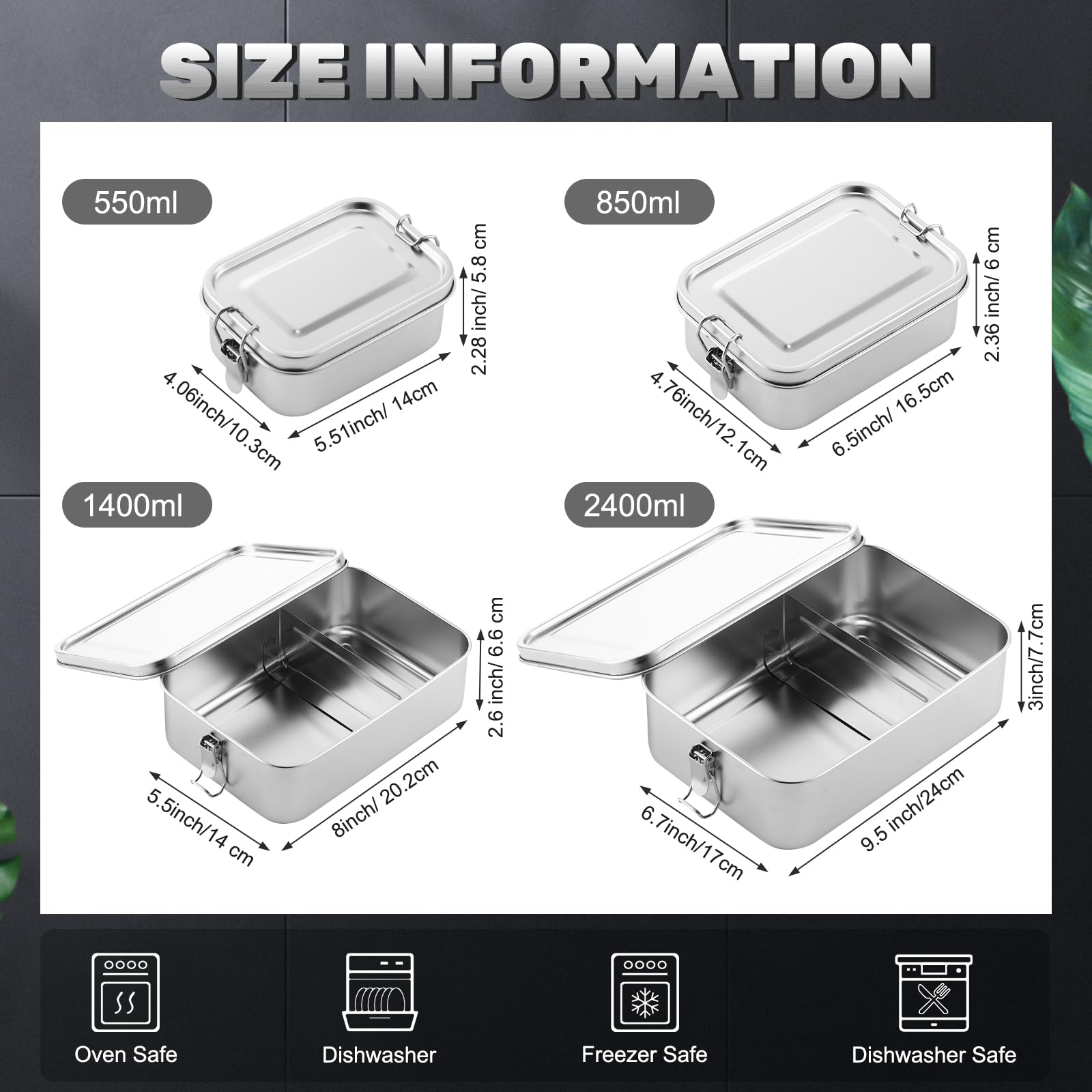 Umigy contenedor 850ml de acero inoxidable, ideal para comidas balanceadas en la oficina.