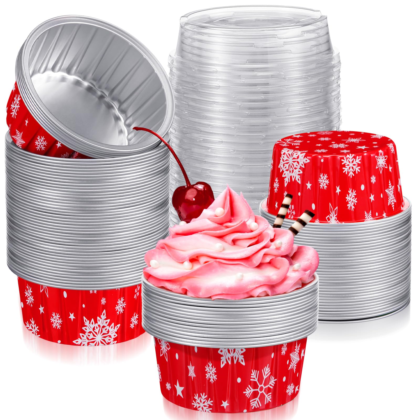Umigy copos de nieve en cápsulas de aluminio para hornear 125 ml