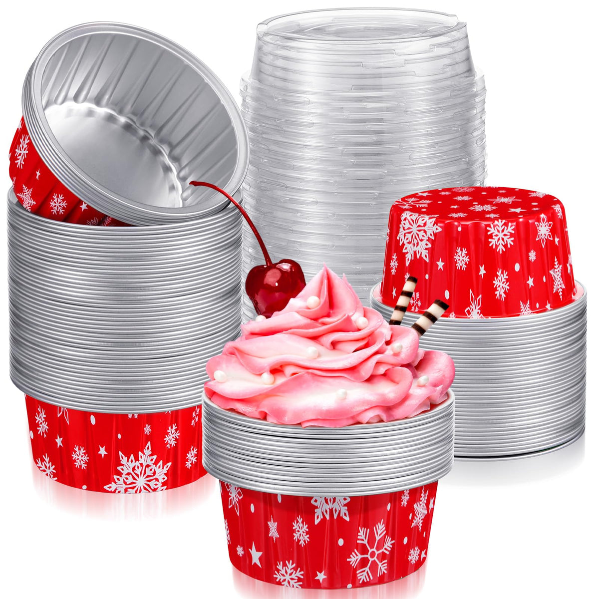 Umigy copos de nieve en cápsulas de aluminio para hornear 125 ml
