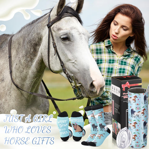 Umigy: conjunto regalo doble para amantes de caballos