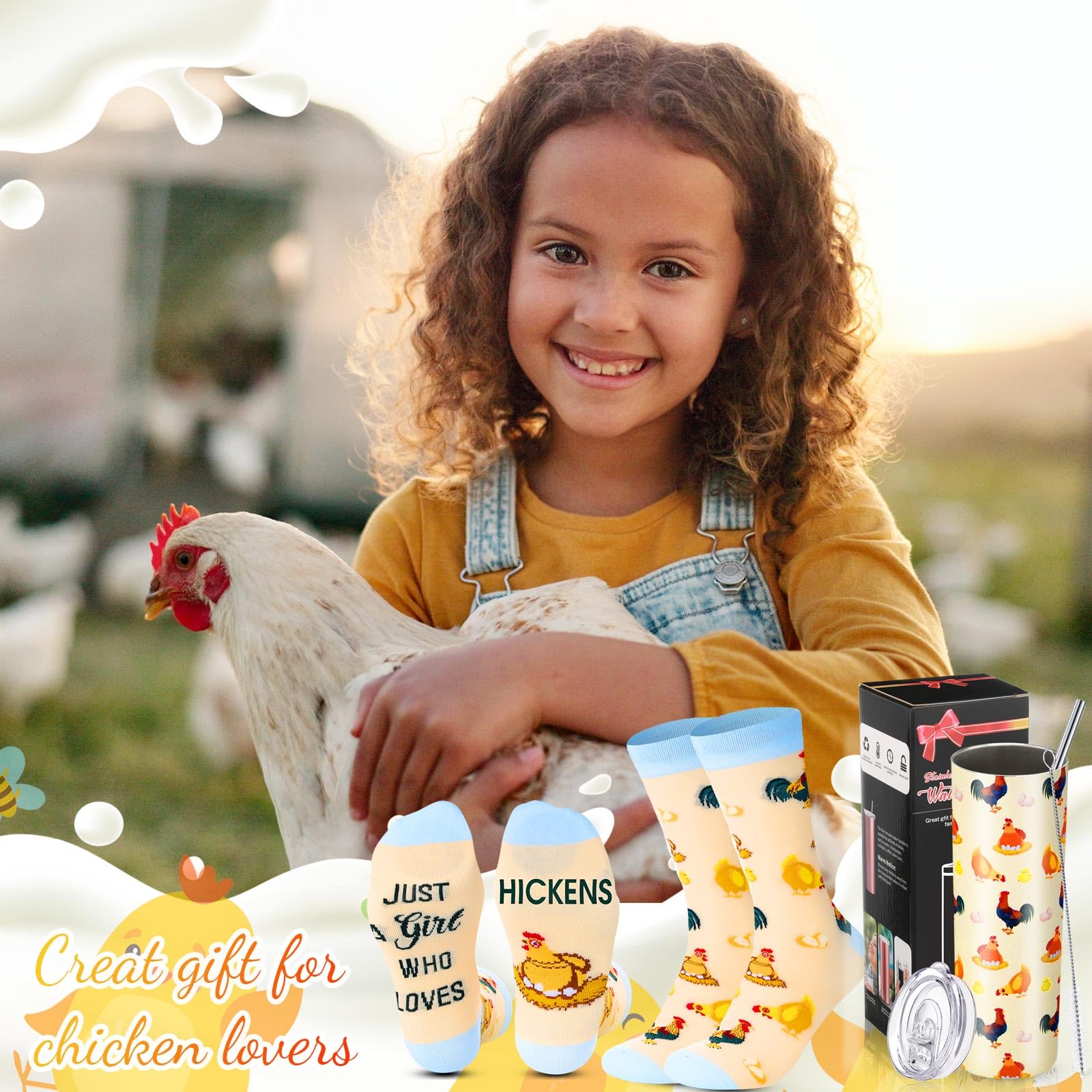 Conjunto de regalo Umigy pollo, perfecto para amantes de granja