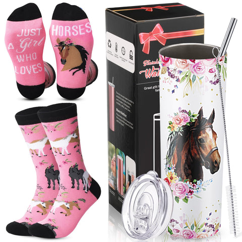 Umigy taza 20 oz con diseño de caballo, ideal para bebidas frías o calientes